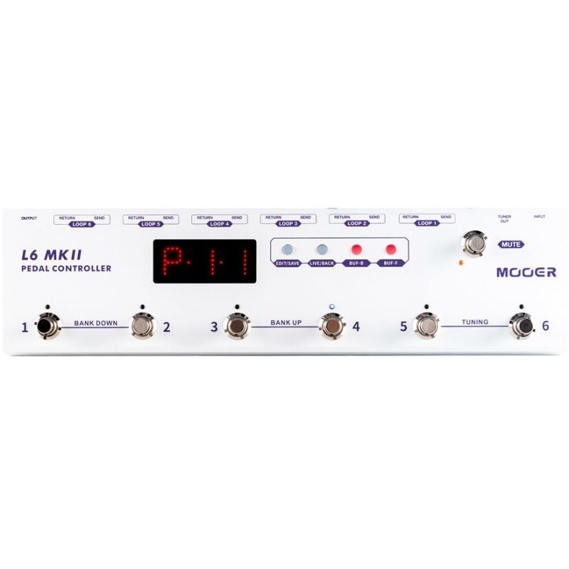 MOOER L6 MKII Pedal Controller - Commutatore di loop programmabile - vai con la sigla