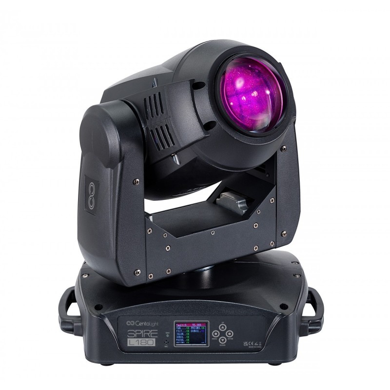SET 2 TESTE MOBILI LED BEAM CENTOLIGHT SPIRE L180 & FLIGHT CASE