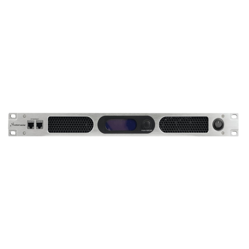 AMPLIFICATORE CLASSE D STUDIOMASTER DQX4-2600 4X650W - 8OHM CON PFC & DSP