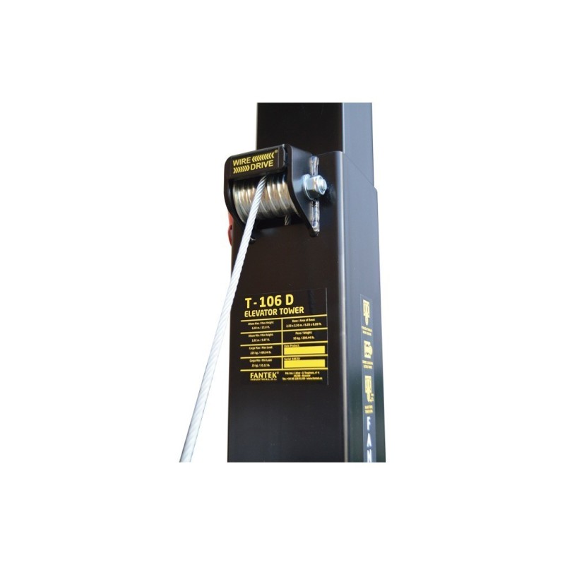 ELEVATORE A CARICO SUPERIORE FANTEK  TK 6422  6,4M. ALTEZZA.225 KG. NERO. DIN (T106D)