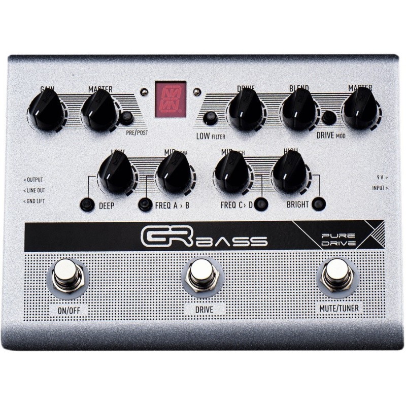 GRbass Pure drive, bass preamp - vaiconlasigla