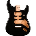Corpo Fender Deluxe Series Stratocaster HSH Alder 2 Point Bridge Mount Black