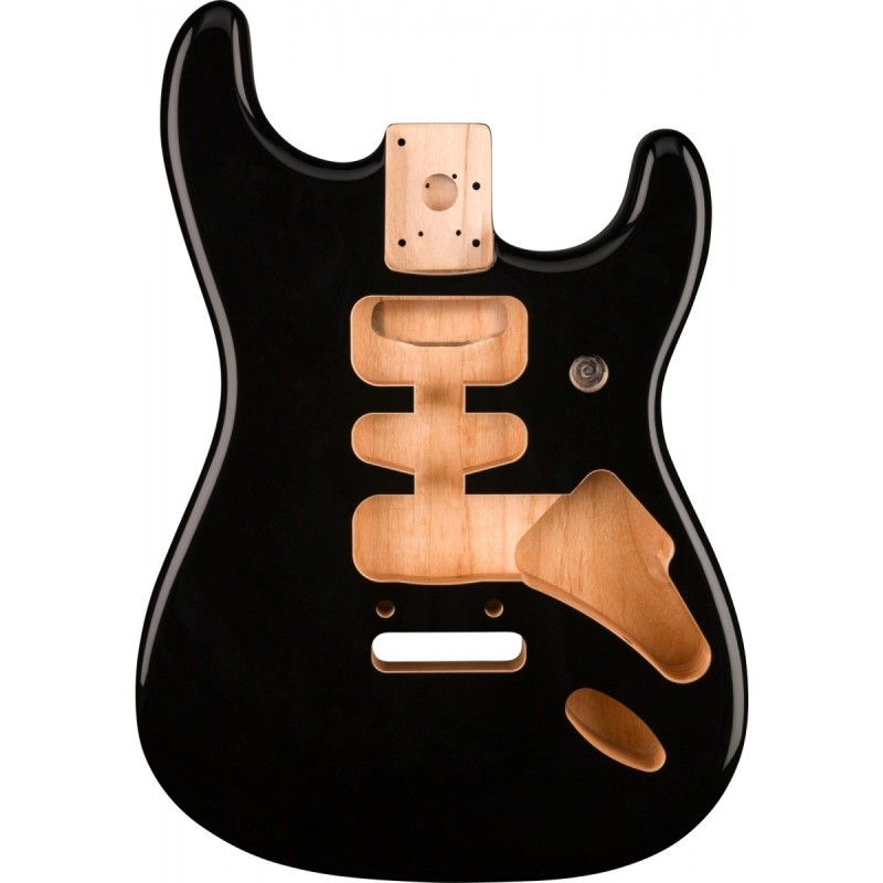 Corpo Fender Deluxe Series Stratocaster HSH Alder 2 Point Bridge Mount Black
