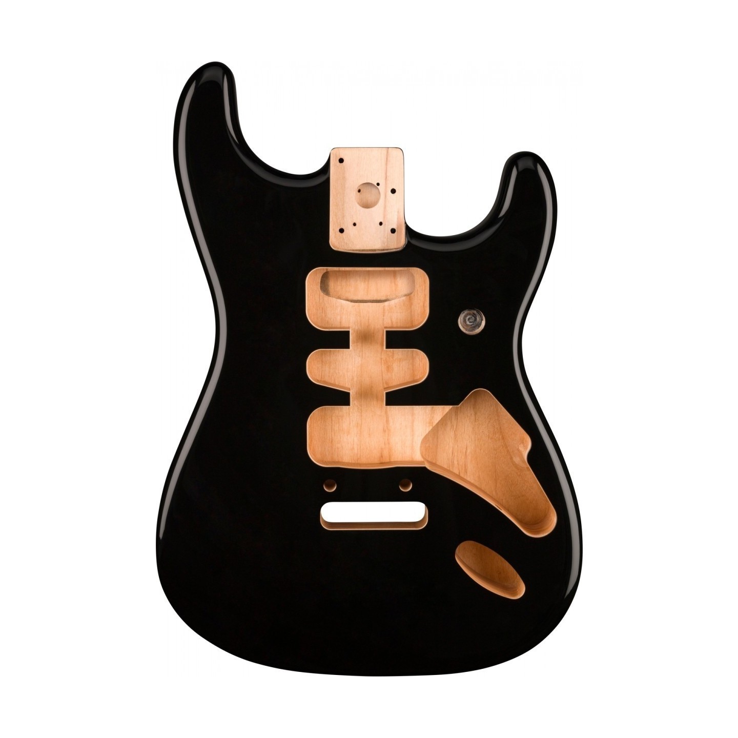 Corpo Fender Deluxe Series Stratocaster HSH Alder 2 Point Bridge Mount Black
