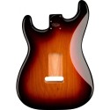 Corpo Fender Deluxe Series Stratocaster HSH Alder 2-Point Bridge Mount 3-Color Sunb