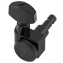 Fender Parts Locking Stratocaster/Telecaster Staggered Tuning Machines (6)  Black 0990818400