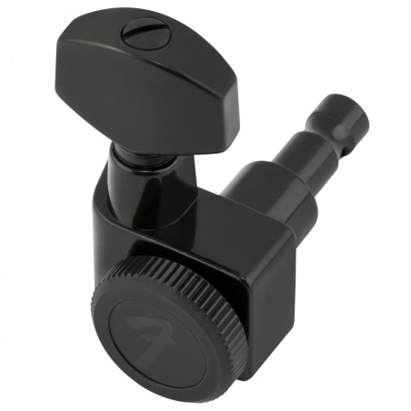 Fender Parts Locking Stratocaster/Telecaster Staggered Tuning Machines (6)  Black 0990818400