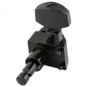 Fender Parts Locking Stratocaster/Telecaster Staggered Tuning Machines (6)  Black 0990818400
