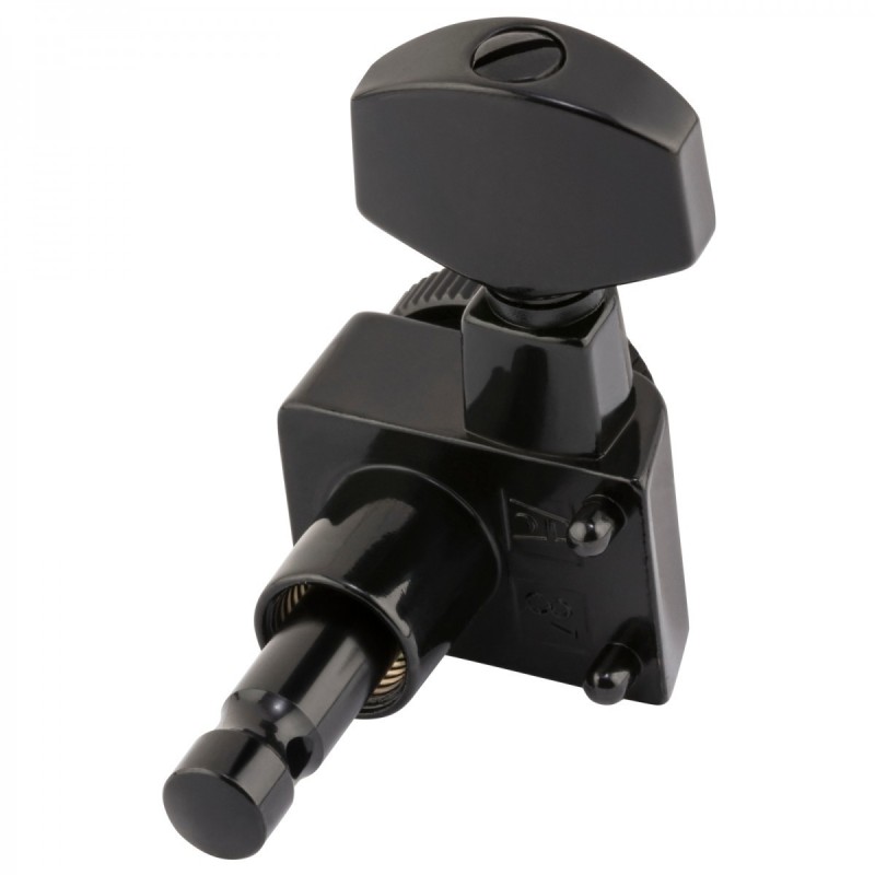 Fender Parts Locking Stratocaster/Telecaster Staggered Tuning Machines (6)  Black 0990818400