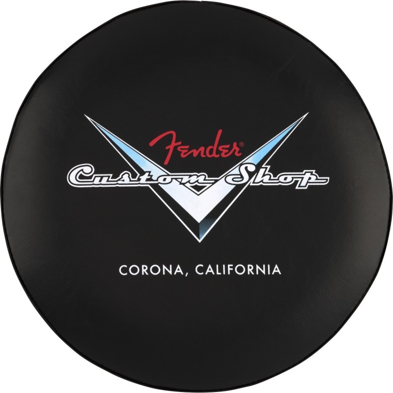 Sgabello Fender Custom Shop Chevron Logo  Black/Chrome, 24" 9192022005