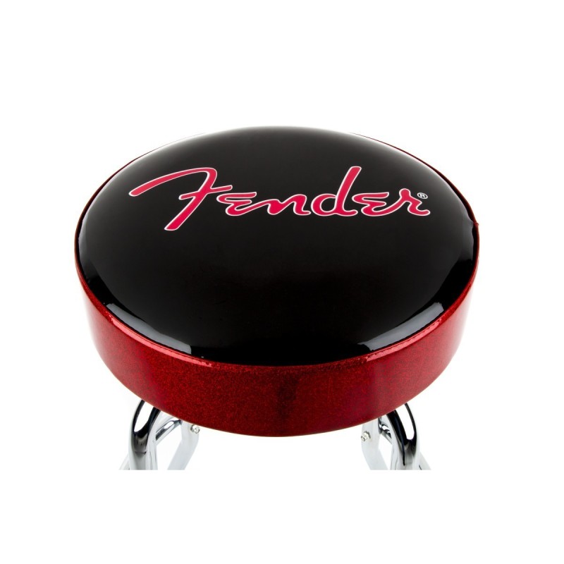 Sgabello Fender Red Sparkle Logo  Black/Red Sparkle 30" 9192022003