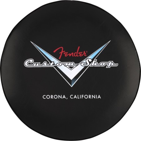 Sgabello Fender Custom Shop Chevron Logo  Black/Chrome, 30" 9192022006