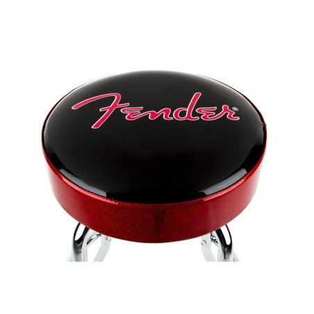 Sgabello Fender Red Sparkle Logo  Black/Red Sparkle, 24" 9192022004