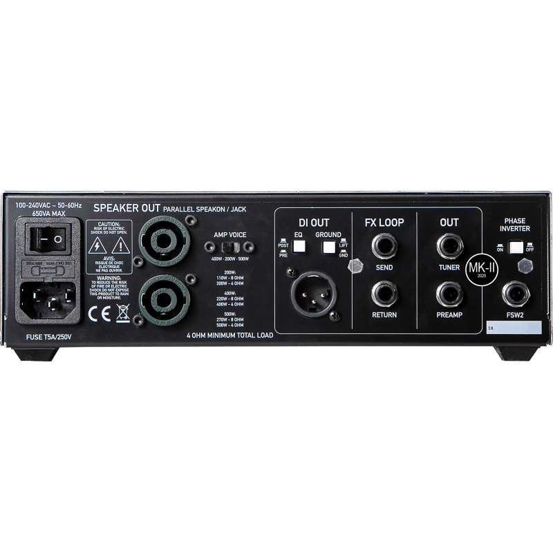 BH AMPS D542H (MK-II 2025) - testata per basso - vai con la sigla