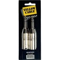 Yellow Cable - AD27 Adattatore Jack TRS Maschio/XLR Maschio 2 Pcs - vai con la sigla
