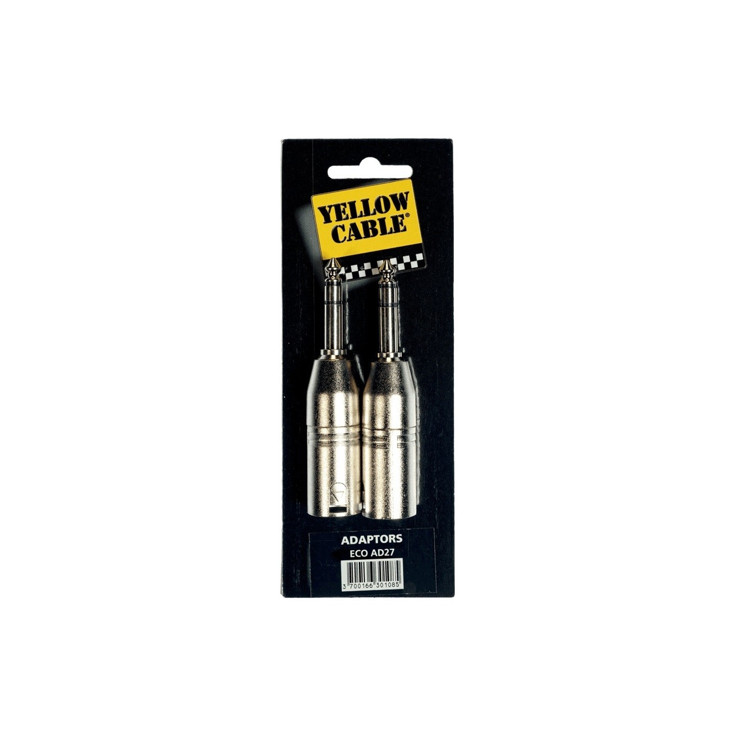 Yellow Cable - AD27 Adattatore Jack TRS Maschio/XLR Maschio 2 Pcs - vai con la sigla