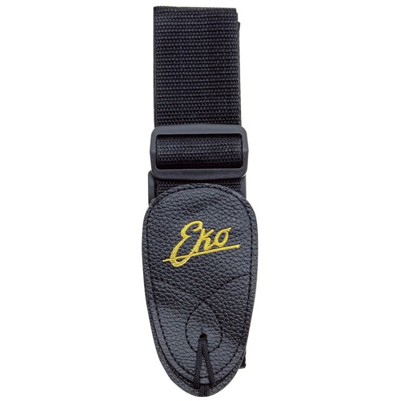 Eko Guitars - GBU Strap Nylon Black tracolla - vai con la sigla