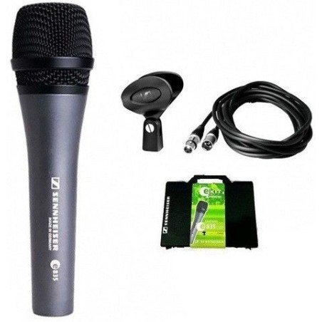 Sennheiser E835 Ekit3, microfono dinamico completo di Cavo e Valigetta - vai con la sigla