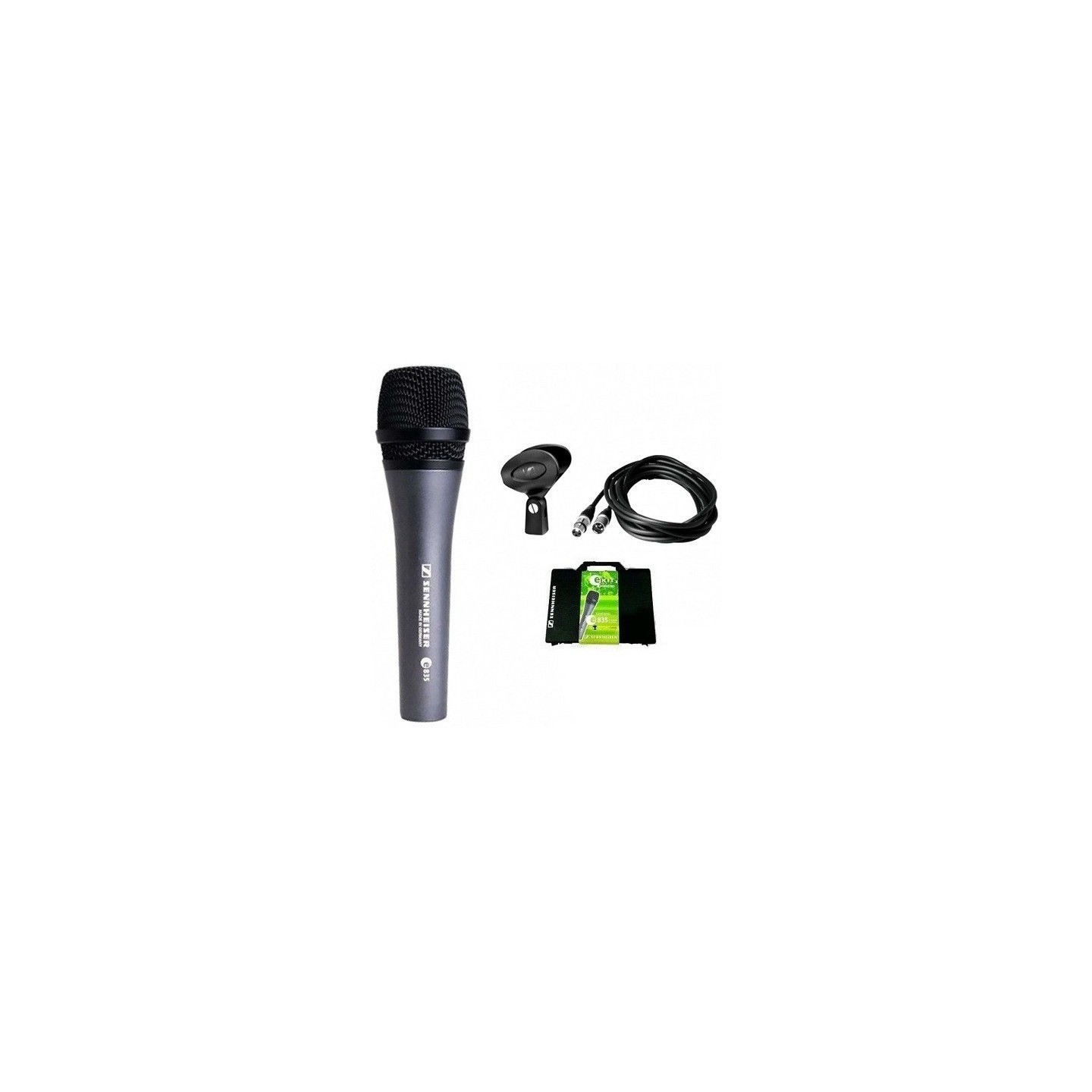 Sennheiser E835 Ekit3, microfono dinamico completo di Cavo e Valigetta - vai con la sigla