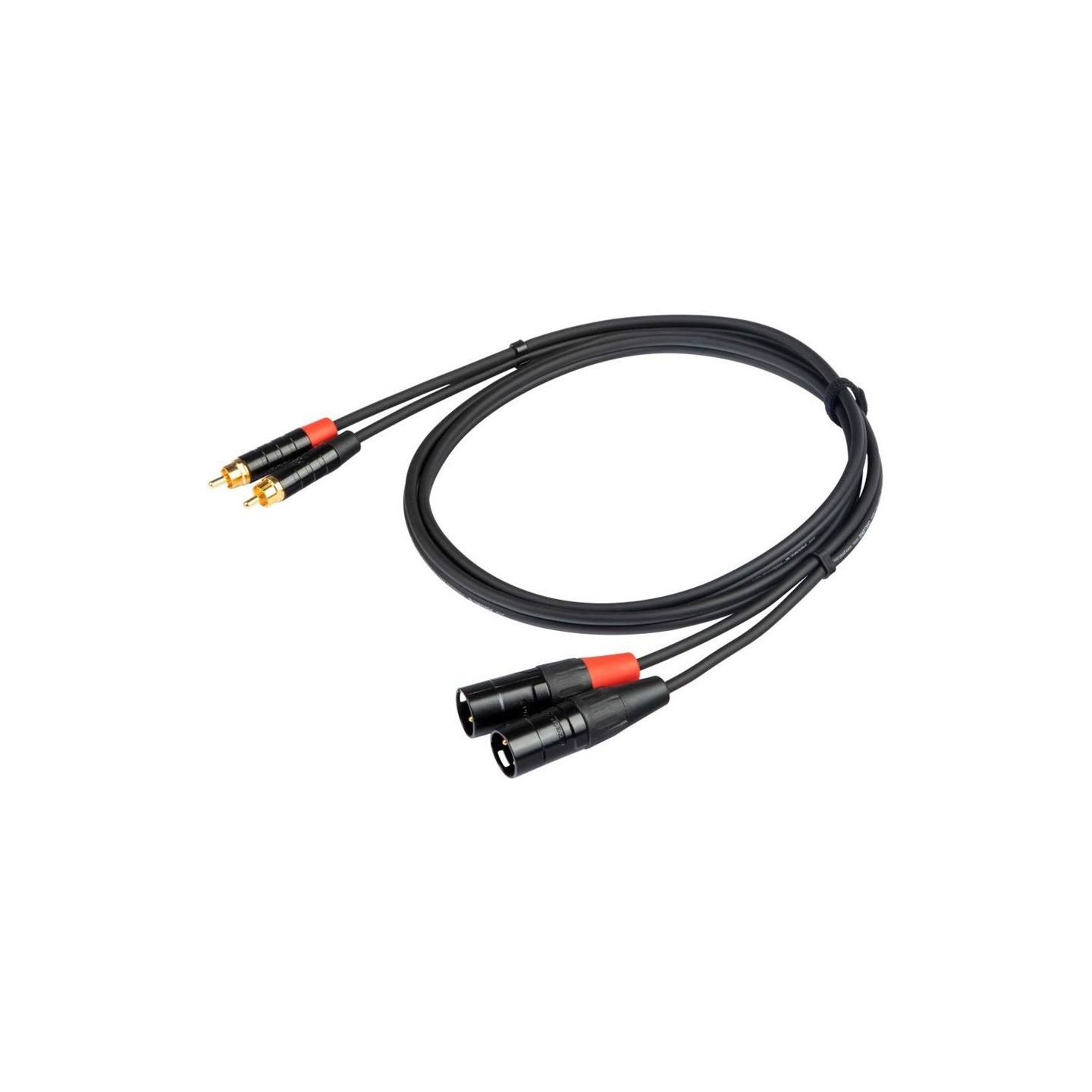 PROEL CHLP330LU3 Cavo audio 2 X spina RCA REAN - 2 x spina volante XLR 3P REAN - 3mt - vai con la sigla