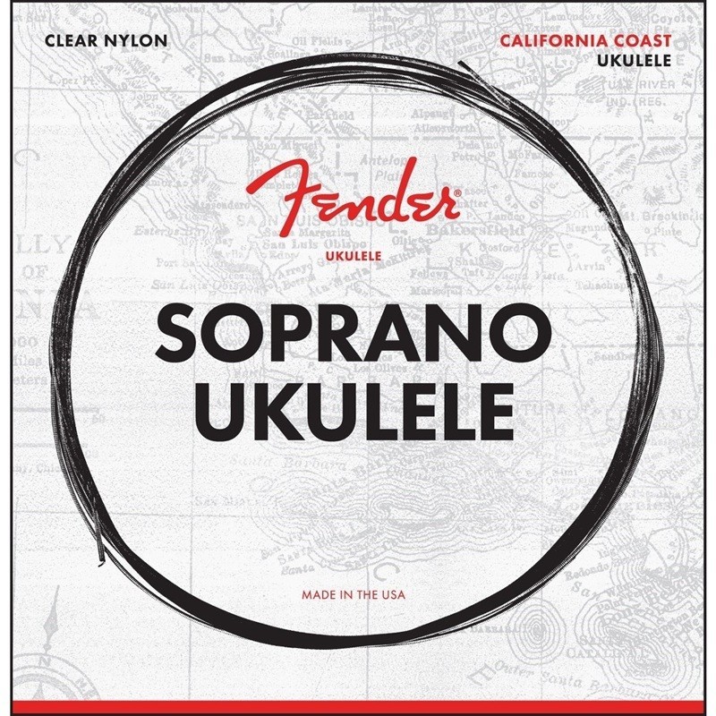 FENDER Set di 4 Corde per Ukulele Soprano - vai con la sigla