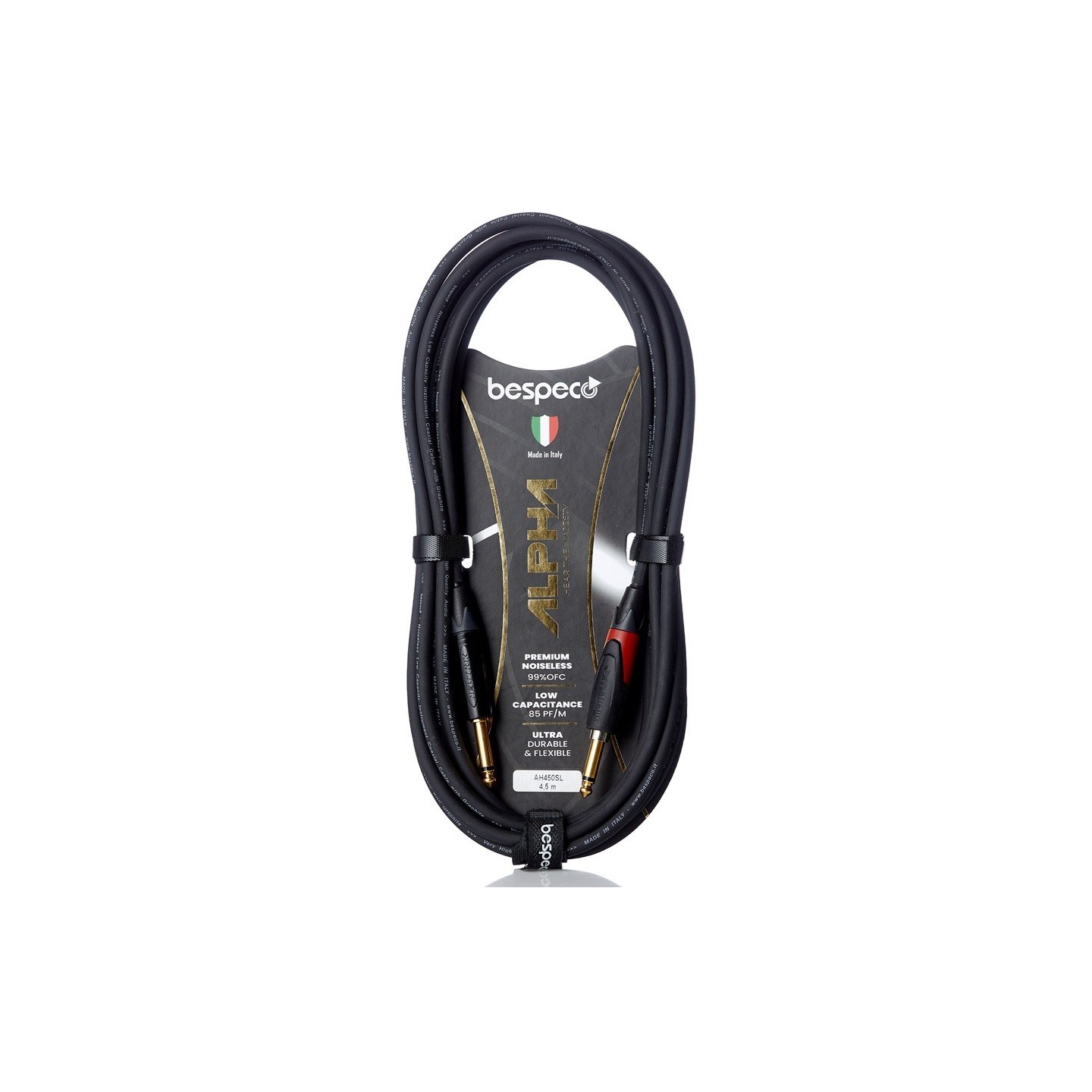 BESPECO AH450SL Cavi serie ALPHA Cavo per strumenti modello SILENT - 4,50mt - vai con la sigla