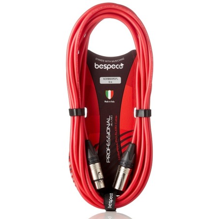 BESPECO NCMB600RDFL Cavi serie PROFESSIONAL Cavo fluorescente per microfoni - 6 mt - vai con la sigla