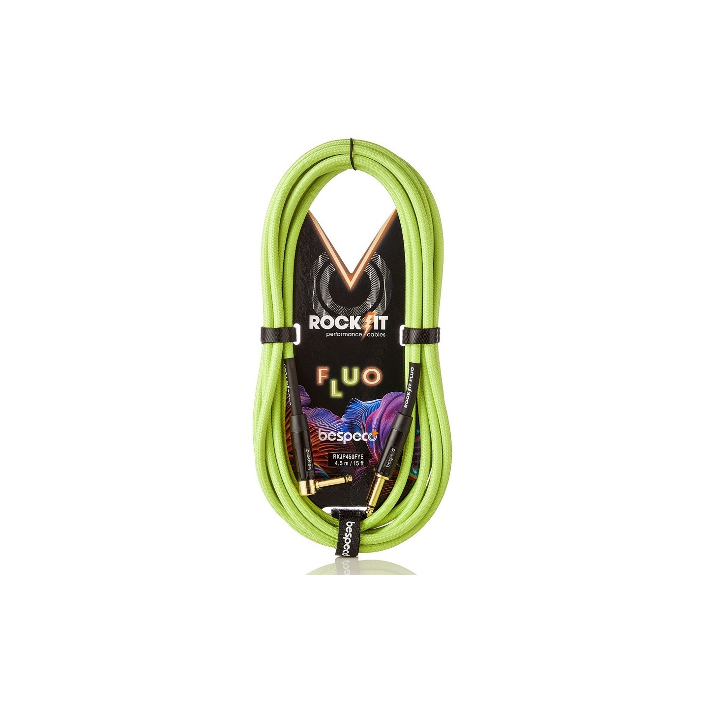 BESPECO RKJP300FYE  serie ROCKIT Cavo per strumenti Fluo - 3 mt - vai con la sigla