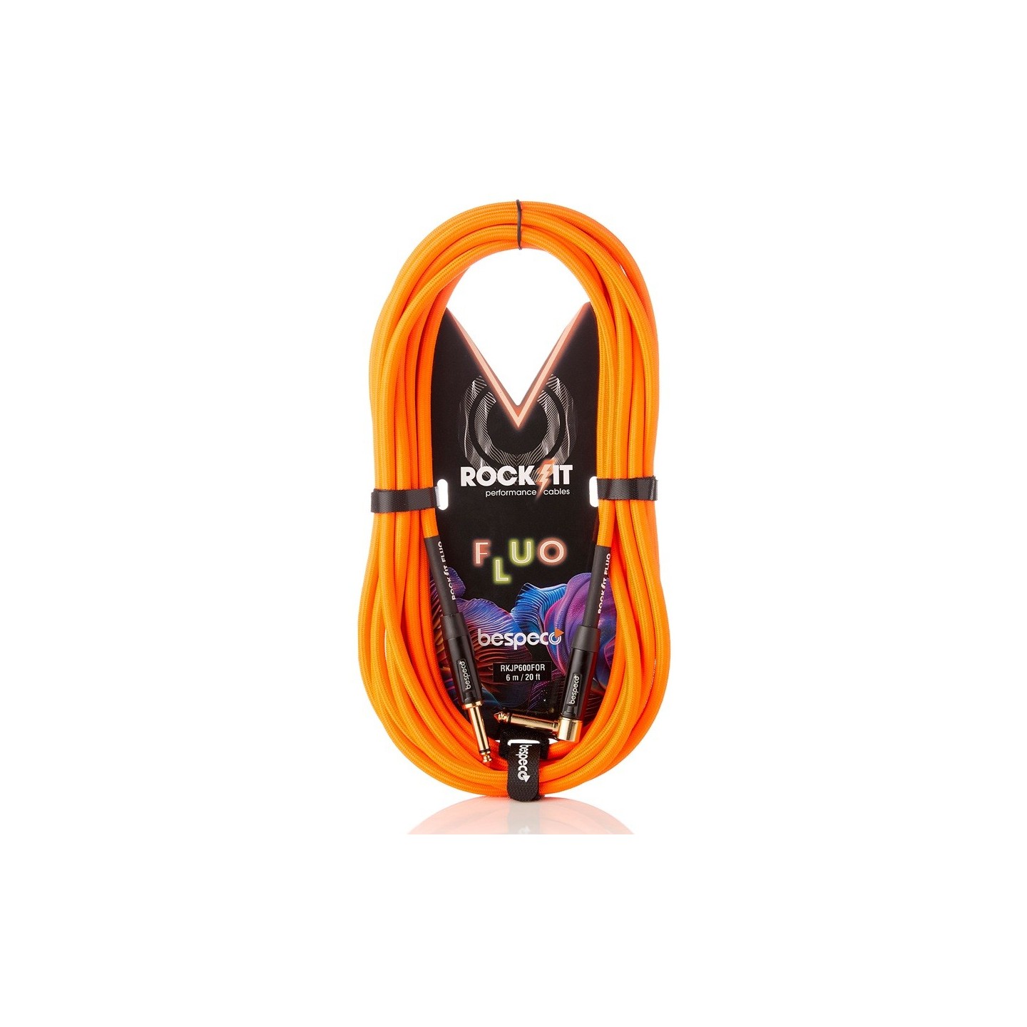 BESPECO RKJP450FOR  serie ROCKIT Cavo per strumenti Fluo - 4,5 mt - vai con la sigla