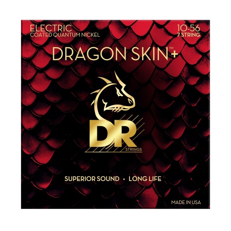 DR DEQ-7/10 Dragon Skin + - corde per chitarra elettrica - vai con la sigla