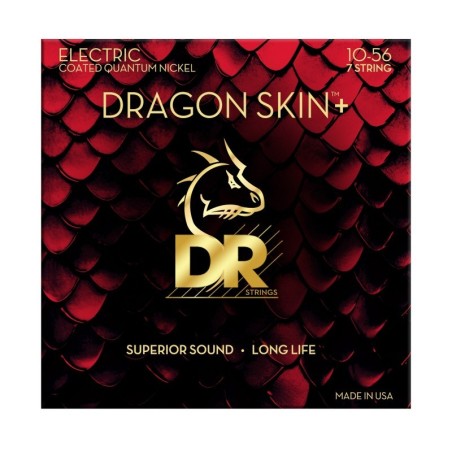 DR DEQ-7/10 Dragon Skin + - corde per chitarra elettrica - vai con la sigla