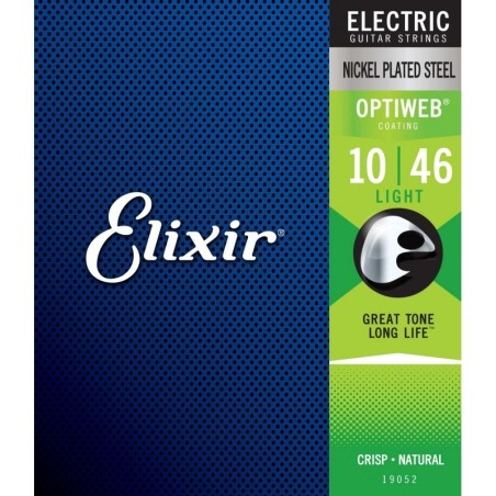 Elixir 19052 Electric Nickel Plated Steel OPTIWEB - 10|46 - vai con la sigla