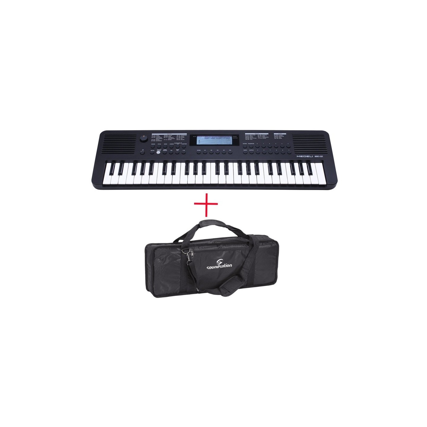 MEDELI MK49+BAG Tastiera arranger portatile a 49 tasti mini-size con borsa - vai con la sigla