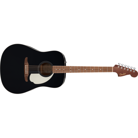 FENDER California Standard Redondo, Spruce Top, Ivory Pickguard, Black - vai con la sigla