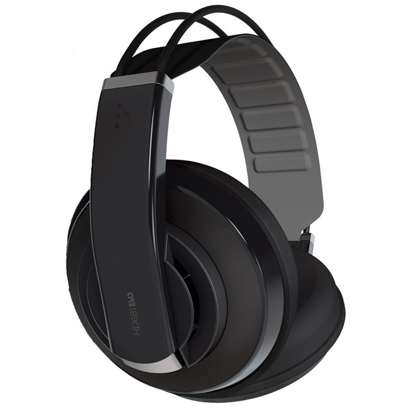 SUPERLUX HD681 EVO Black - Cuffie di monitoraggio professionali (semi-aperte) - vai con la sigla