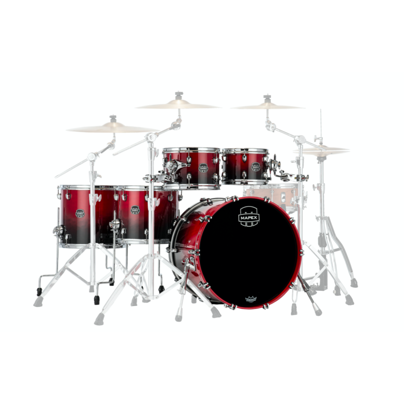 MAPEX IT SR628XURQ SATURN NEW STUDIOEASE FAST 5 PEZZI SCARLET FADE