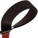 MAGRABO' Stripe SC Cotton Nero 5 cm terminali Twinkle Marrone, fibbia Recta Ottone - vai con la sigla
