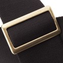 MAGRABO' Stripe SC Cotton Nero 8 cm terminali Core Nero, fibbia Recta Ottone - vaiconlasigla