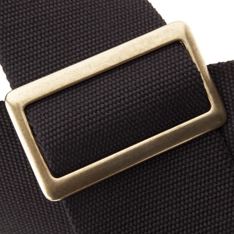 MAGRABO' Stripe SC Cotton Nero 8 cm terminali Core Nero, fibbia Recta Ottone - vaiconlasigla