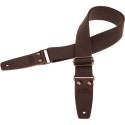 MAGRABO' Stripe SC Entry Marrone 5 cm terminali Marrone Scuro fibbia Ottone Antico - vaiconlasigla