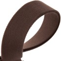 MAGRABO' Stripe SC Entry Marrone 5 cm terminali Marrone Scuro fibbia Ottone Antico - vaiconlasigla