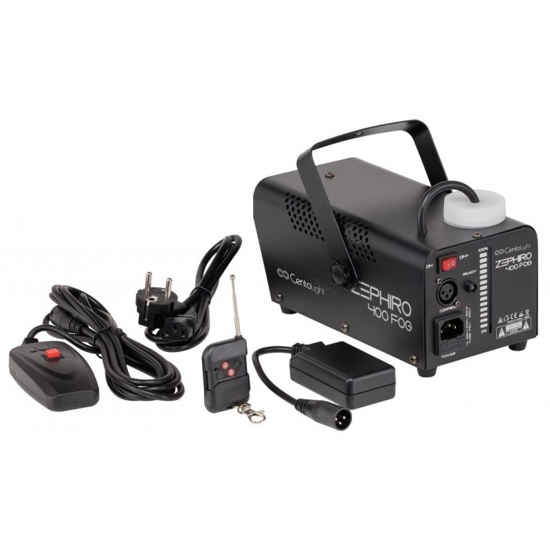 CENTOLIGHT ZEPHIRO FOG 400Macchina da fumo compatta con comando a filo e radiocomando. - vai con la sigla