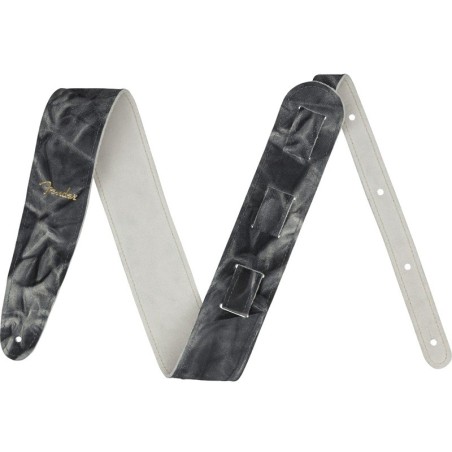FENDER Tracolla in pelle Tie-Dye, Black - vai con la sigla