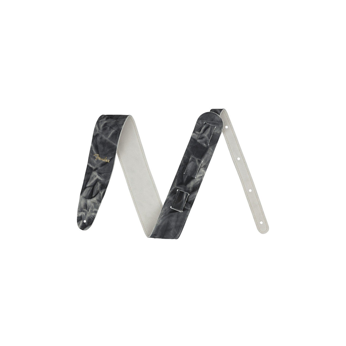FENDER Tracolla in pelle Tie-Dye, Black - vai con la sigla