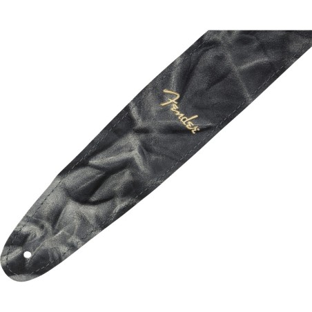 FENDER Tracolla in pelle Tie-Dye, Black - vai con la sigla