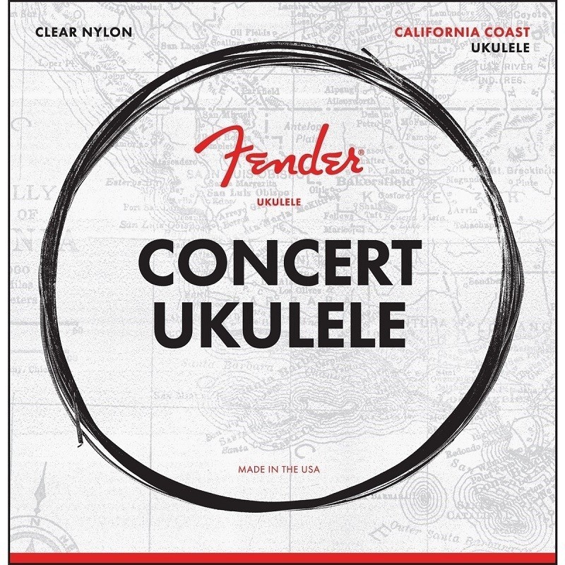 Fender Set di 4 Corde Concert Ukulele - vai con la sigla