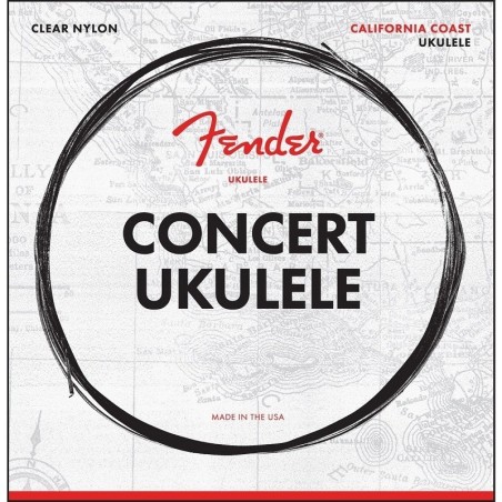 Fender Set di 4 Corde Concert Ukulele - vai con la sigla