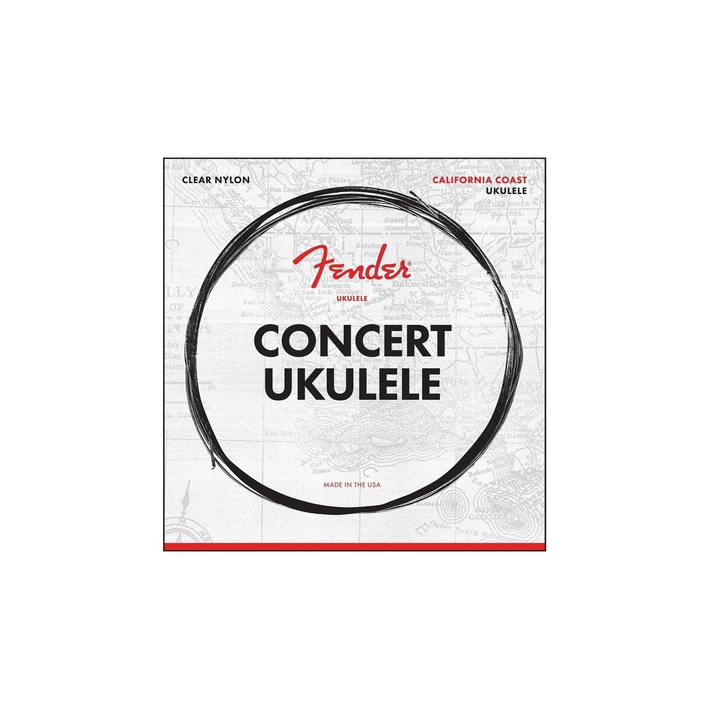 Fender Set di 4 Corde Concert Ukulele - vai con la sigla