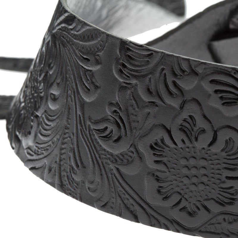 MAGRABO' Holes HC Embossed Flores Nero 6 cm - vai con la sigla
