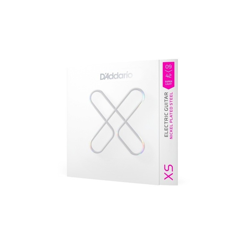 D'ADDARIO Corde rivestite XS Nickel per chitarra elettrica, scalatura Super Light 09-42 - vai con la sigla